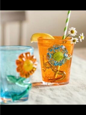 Terrain Bold Bloom Water Glass.